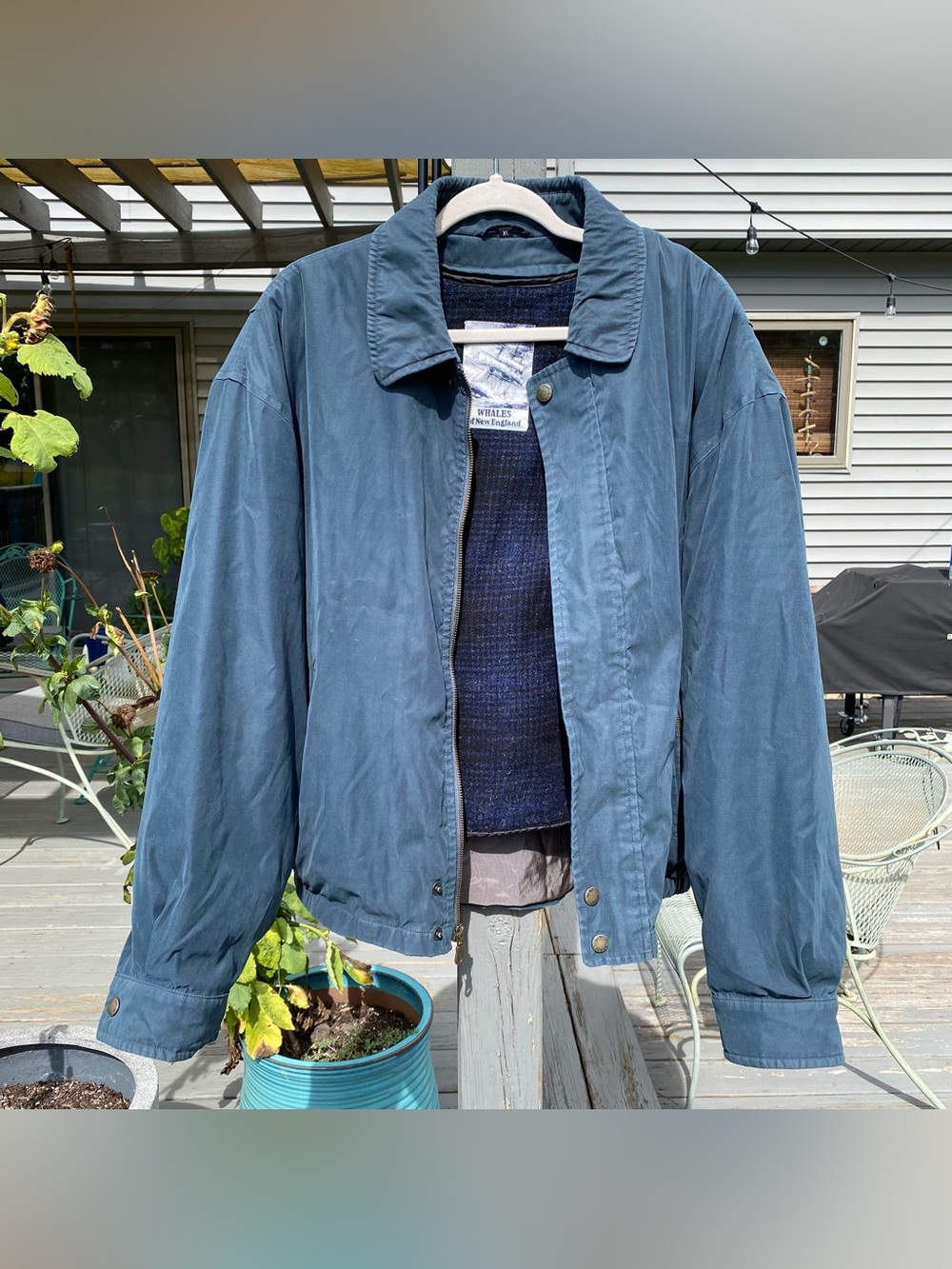 Lightweight Men's Slate Blue Shirt Jacket